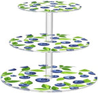 Fresh Blueberries 3 Tier Acrylic Cupcake Stand Round Tiered Cupcake Tower Dessert Tea Party Serving Platter for Wedding, Tea Party, Birthday, Baby Shower by Unknown