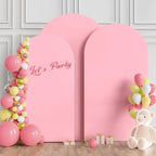 Wokceer Arch Backdrop Cover Pink Covers Stretchy Backdrop 7.2FT,6.6FT,6FT - Image 3