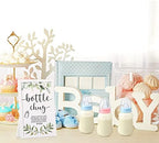 Roowest Bottle Chug Baby Shower Games Favors, Pink, Blue, Eucalyptus - Image 5