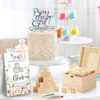 Marsui 136 Pcs Baby Shower Blocks to Decorate Game Kit, Flower - Image 6