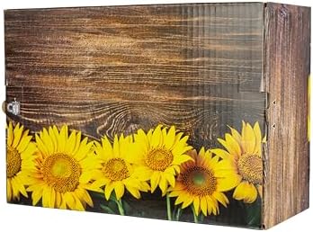 Decorative Shipping Boxes Decorated Gift Boxes For Mailing Birthday Gifts & Holiday Presents, 6 Pack of Everyday Shipping Boxes, Multiple Sizes and Designs, Sunflower Bloom, Medium - Image 2