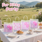 SmoothNovelty 24 Pcs Pink Cat Party Favor Bag Pink Bow Kitty - Image 5