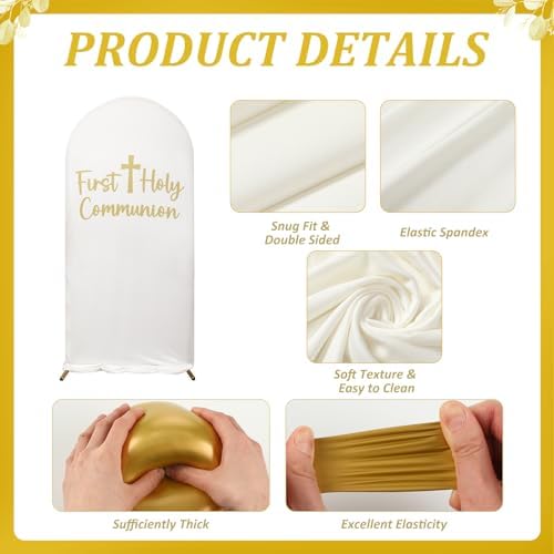 Gilprop 125 Pcs 7.2ft Holy Communion Baptism, Elastic Polyester - Image 4