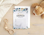 Pack of 30, Girl Baby Shower Party Collection, Baby Shower Invitation Cards, Fill in the Blank Invites WIth Envelopes, Floral Theme Party Supplies - Image 5