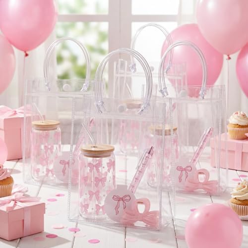 Daifunli 6 Set Pink Bow Baby Shower Prize Gift for Winner Guest - Image 2