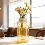 12 Pack Mason Jar Vases for Centerpieces, Gold Glass Flower Vase - Image 4