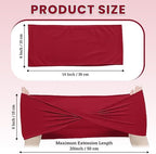 MDS Pack of 75 Spandex Chair Sashes Without Slider Buckles – Apple Red - Image 2