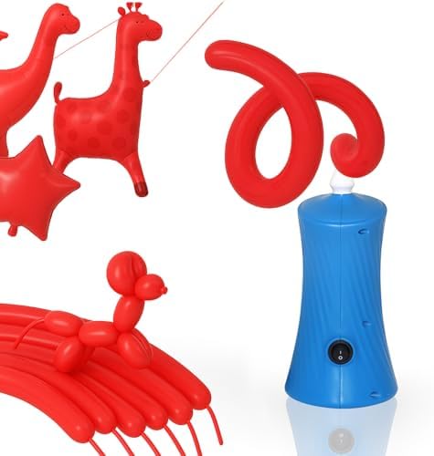 Red 260 Balloons Red Long Balloons and 260 Balloon Pump Electric for Gender Reveal Baby Shower Party Decorations by Voircoloria
