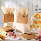 Zhanmai 100 Pcs Mini Gift Bags Bulk, Brown - Image 7
