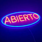 Abierto Open Neon Sign for Business, Spanish Large Open LED Light up Sign, Open Neon Lights for Bar Restaurant Coffee Salon Store Shop Wall Window Display,Business Open Sign - Image 6