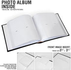 Personalized Wedding Photo Album, Custom Engraved Picture Album, Holds 200 4" x 6" Photos, Leatherette and Laser Engraved Scrapbook, Our Wedding, Blue - Image 3