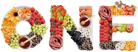 WENPACK 12" Cardboard Letter Shaped Mache Charcuterie Strawberries Fillable BABY Shower Sweets Candy Container Box (ONE) - Image 5