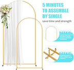 2 Pack Arch Backdrop Stand and Cover Set (7.2FT/6FT), Balloon Arch Stand - Image 3