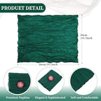 fani 60 Pack Gauze Cheesecloth Napkins, 20 x 20 in, Emerald Green - Image 2