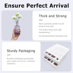 SUPMIND 16 Small Purple Glass Bud Vase, Flower Vase for Table Centerpieces - Image 6