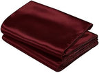 SiinvdaBZX 24 Pcs Burgundy Satin Table Runner 12 x 108 inches Long - Image 7