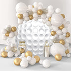 Golf Ball 7.2x7.2ft Round Backdrop Cover for Wedding, Birthday, Baby Shower, Graduation, Sports Themed Party Decoration - Image 4