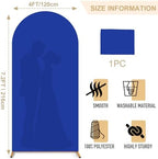 7.2FT Arch Backdrop Cover Royal Blue Spandex Arch Cover Chiara Round Top Arch Cover Backdrop Fabric for Wedding Ceremony Metal Arch Backdrop Stand Cover for Birthday Baby Shower Decorative Supply - Image 2