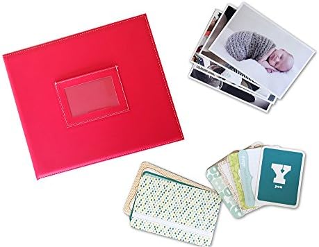 Baby is Here! First Year Photo Album, Cherry, Baby Boy Cards, 60 Printed Photos by Unknown