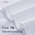 20x14ft White Backdrop Curtains for Wedding Party, 4 Panels 14 ft Long Back Drop Cloth, Wrinkle-Free Polyester Drapes for Birthday, Baby Shower, Stage Photography Background - Image 5
