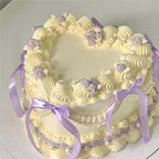 400 Pcs Purple Satin Ribbon Bows Cake Toppers - Image 4