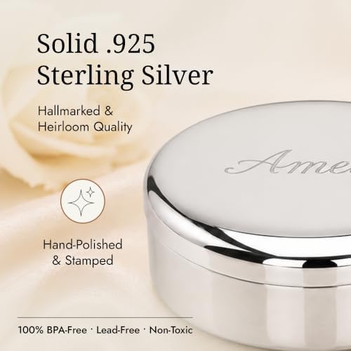 925 Sterling Silver First Curl & Tooth Keepsake Box - Image 4