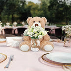 Sliner 6 Sets White Bear Baby Shower Centerpieces Gender Reveal Decorations - Image 5