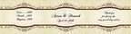 100 Elegant Vintage Wedding Water Bottle Labels by DesignThatSign