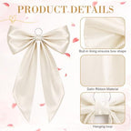 Crowye 7 Pcs Giant Satin Bow Decor, Large Cream Backdrop Decor - Image 3