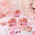 6 Set Summer Baby Shower Prizes for Game Winners, Pink Handheld Fan Favor - Image 3