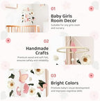 Baby Mobile for Crib Flowers and Butterflies Crib Mobile - Image 5