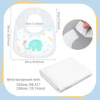 Chicingyou 7 Pcs Baby Shower Games Feed Me Baby Shower Games Decor Include 3 Funny Blind Feeding Costume 3 Bib 1 Bed Sheet for Gender Reveal Party Supplies Bridal Gender Reveal Game Party Favors - Image 5