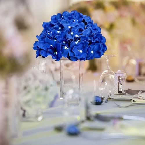 Royal Blue Hydrangea Flower Balls for Centerpieces - 12 PCS - Image 5