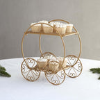 Efavormart 2 Sets of Large Metallic Gold Bird Cage Wedding Centerpiece Table Party Decor All Occasions - 9",13" Tall - Image 6
