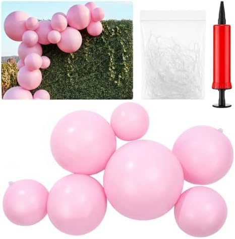 1 Set Reusable Inflatable Balloon Garland Arch Kit,Light Pink by Resholder