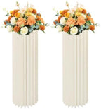 Cardboard Vases 2 Pcs 39.4in, Wedding Centerpiece Flower Stand by Unknown