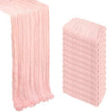 12 Pack 23 x 120 Inch Blush Pink Table Runner 10Ft Cheesecloth by Heneger