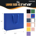 YACEYACE Blue Gift Bags Bulk, 20 Pack Blue Gift Bags with Handles - Image 2