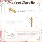 2pcs Wedding Arch Backdrop Stand 8.2FT Gold Half Curved Arch Stand - Image 6