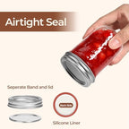 ComSaf 8 oz Mason Jars Bulk Set, 24 Pack Small Regular Mouth Jars with Lids - Image 3