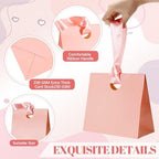 Feifeiya 30 Pcs Small Pink Gift Bags with Ribbon Handle - Image 3