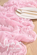 18 Pack Cheesecloth Table Runner 10FT Light Pink Table Runner Boho Gauze Cheese Cloth Table Runners Long Rustic Sheer Table Decorations for Wedding Party Baby Bridal Shower Birthday Holiday Home - Image 4