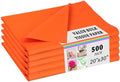 500 Sheets Orange Tissue Paper for Gift Bags Wrapping Tissue Paper Bulk 20 X 30 Inch Wrapping Tissues for Gift Packaging Art Crafts DIY Birthday Wedding Party Favors Halloween by PINWATT