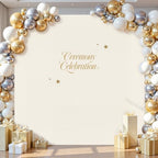6.6FT x 6.6FT Ivory Square Backdrop Arch Cover Double-Sided Spandex Arch Covers Fitted Wedding Arch Stand Cover Stretchy Backdrop for Balloon Arches Birthday Baby Shower Party Banquet Decorations - Image 3