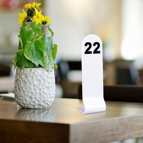 Tuanse 1-30 Table Order Numbers,Restaurant Double Sided Acrylic Sign, White - Image 4