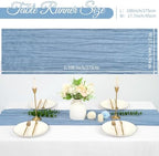 20 Pack Cheesecloth Table Runner 17 x 108 Inch, Dusty Blue - Image 2