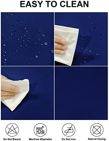 Fokitut 2 Pack Waterproof Round Tablecloth, 108 Inch, Stain Resistant and Wrinkle Polyester Table Cloth, Fabric Table Cover for Kitchen Dining, Wedding, Party, Holiday Dinner-Royal Blue - Image 2