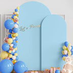 Wokceer Wedding Arch Backdrop Stand and Cover Set of 2 Metal Arch Stand with Arch Cover Dusty Blue 7.2FT, 6FT for Birthday Party Wedding Ceremony Bridal Baby Shower Event Decor - Image 3