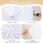 White Arch Backdrop Cover Set of 2 Birthday Party Arch Covers 7.2 and 6ft Wedding Arch Cover Stretchy Backdrop Bridal Baby Shower Birthday Arch Covers Spandex - Image 5