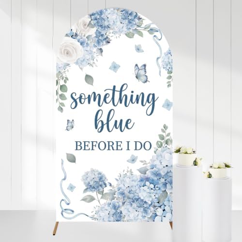 Something Blue Before i Do Bridal Shower Arch Backdrop 7.2 FT by CORNERLACE